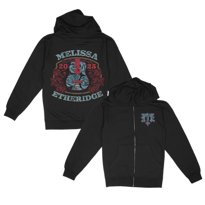Guitar Rose Zip Hoodie – Melissa Etheridge