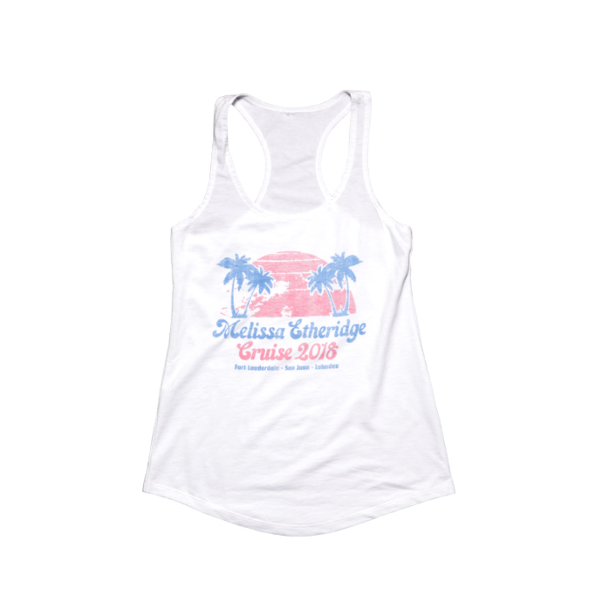 Melissa Etheridge 2018 Cruise White Tank Top