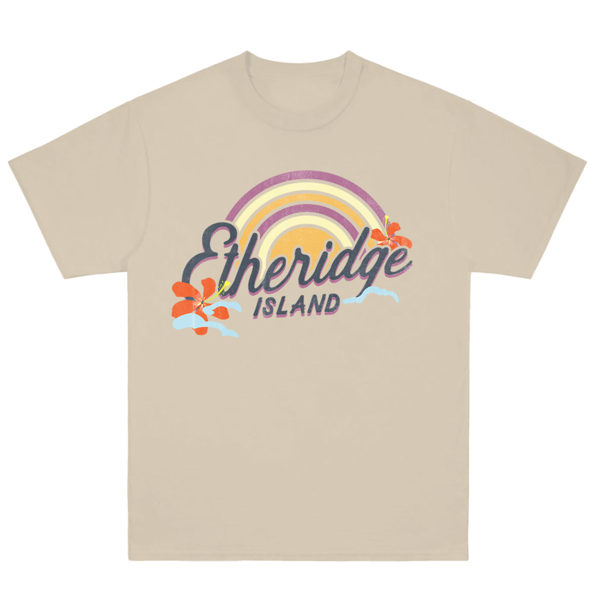 Etheridge Island Rainbow Natural T-Shirt